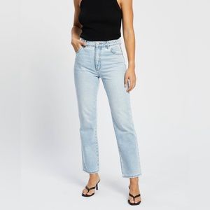 Rollas High Rise Straight G’day Mate Denim Comfort Sky Sun Bleached jeans